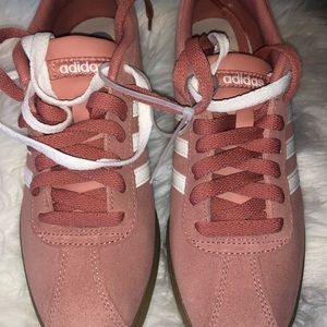 Adidas Courtset size 7 Raw Pink/ Cloud White